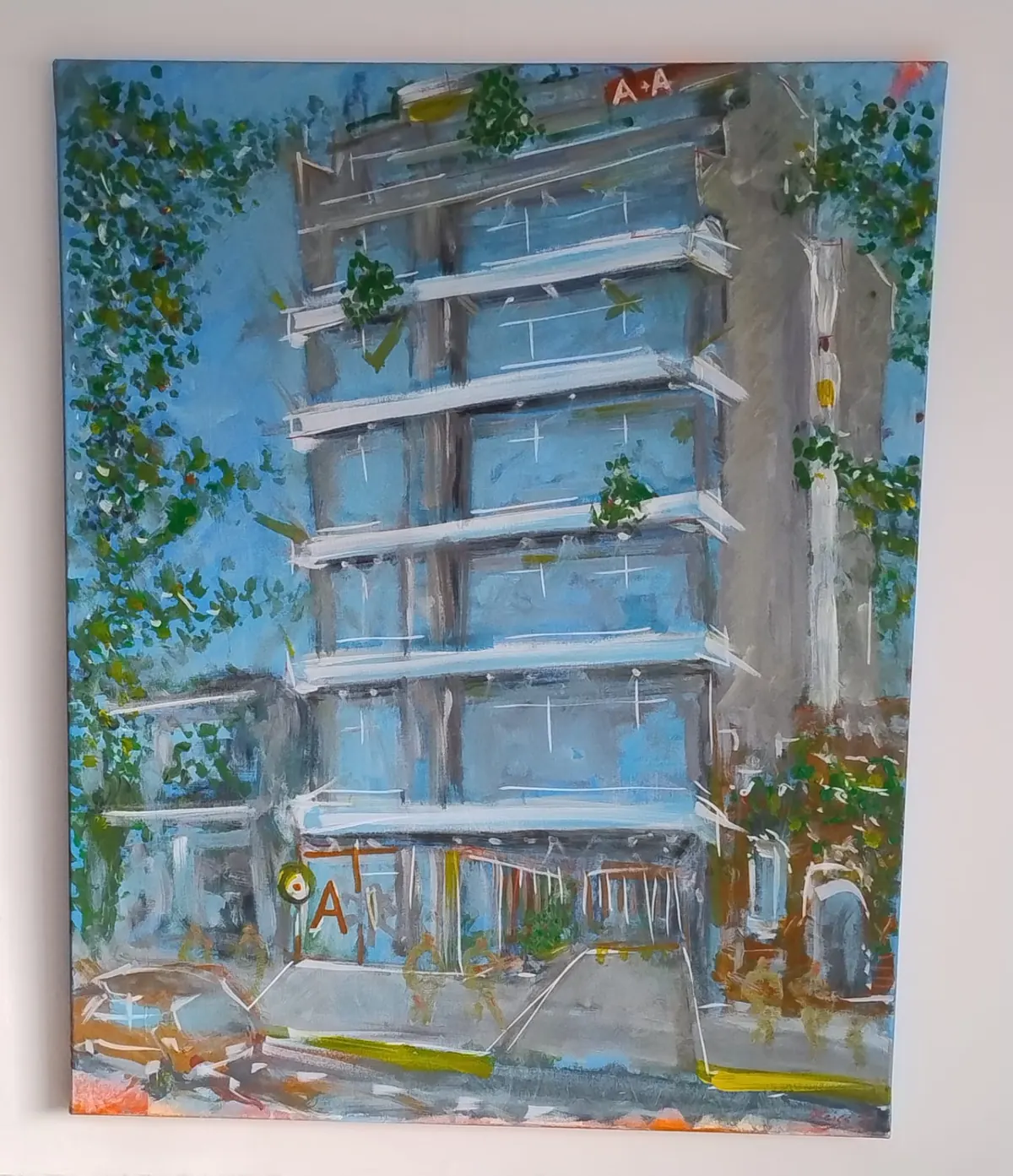 Boceto conceptual del atelier de artista dentro de Arcadia Residence